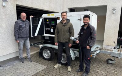 Mobiles Notstromaggregat erfolgreich in Betrieb genommen