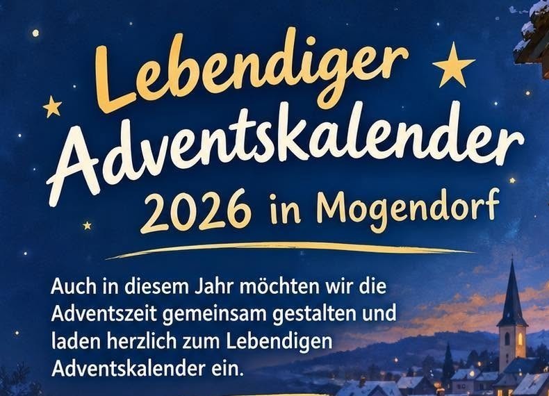 Lebendiger Adventskalender 2026 in Mogendorf